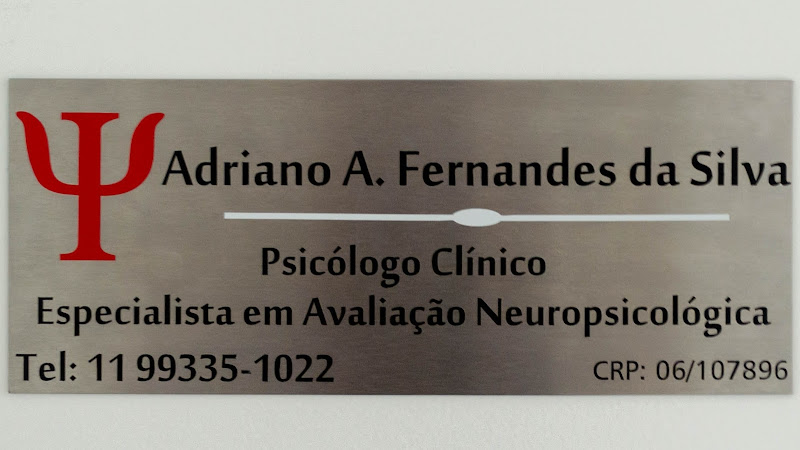 Adriano Fernandes - Psicólogo Clínico - Especialista em Neuropsicologia - Avaliação Neuropsicológica
